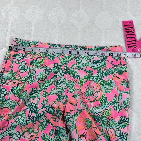 Lilly Pulitzer Womens Pink Green Floral Crop Pants Size 4 NWT Resort Preppy - Picture 4 of 12